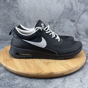 Nike Air Max Thea Shoes Boys Size 7 Black Mesh Running Sneakers 814444-005